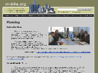 Example web development: mbike.org website screenshot